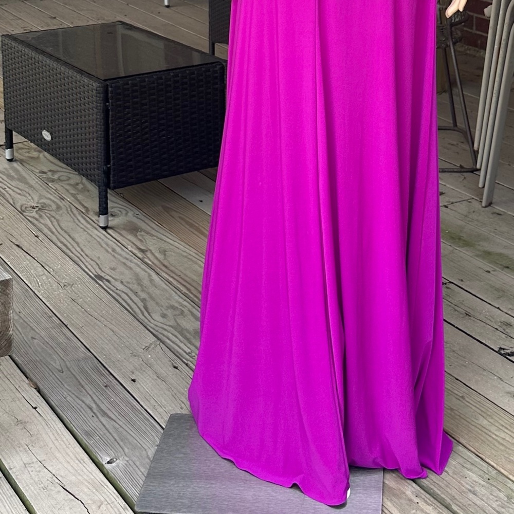 Nightway Evening Gown NWT Size 10 Fuchsia Dress